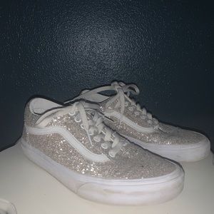 No Longer Sold Silver Sparkle Vans